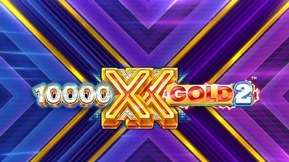 Interface de jogo do slot 10,000 X Gold 2 com rolos e prêmios em destaque